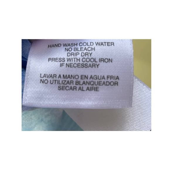 Jones New York Signature Petite Button Front Tie Dye Blouse PS - Picture 9 of 9